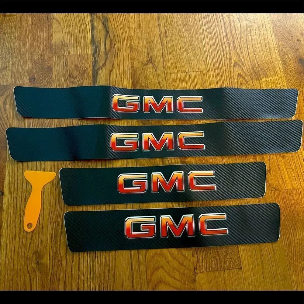 GMC threshold protector in Black, yellow and Red set of 4 NWT